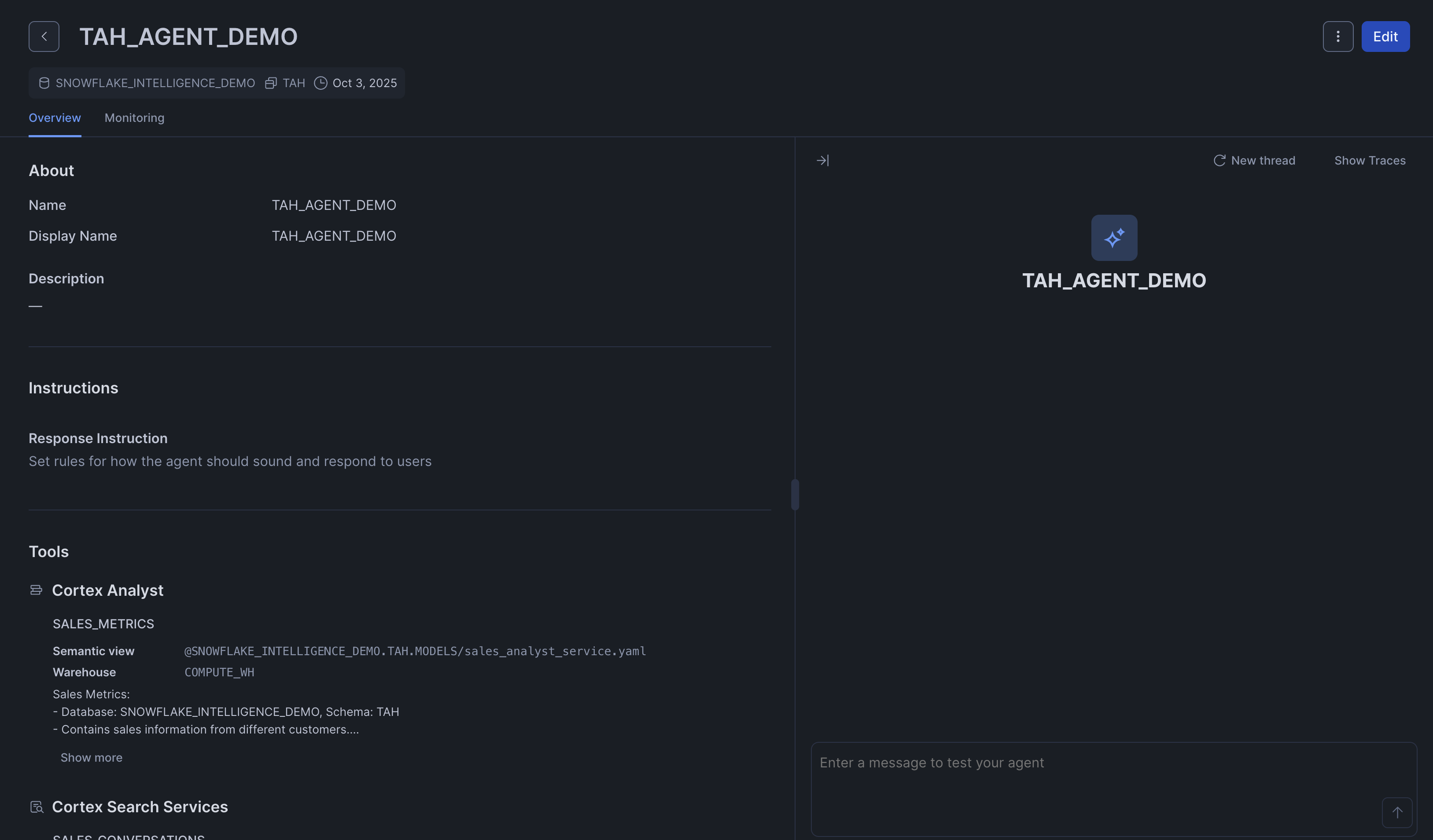 Agent Created