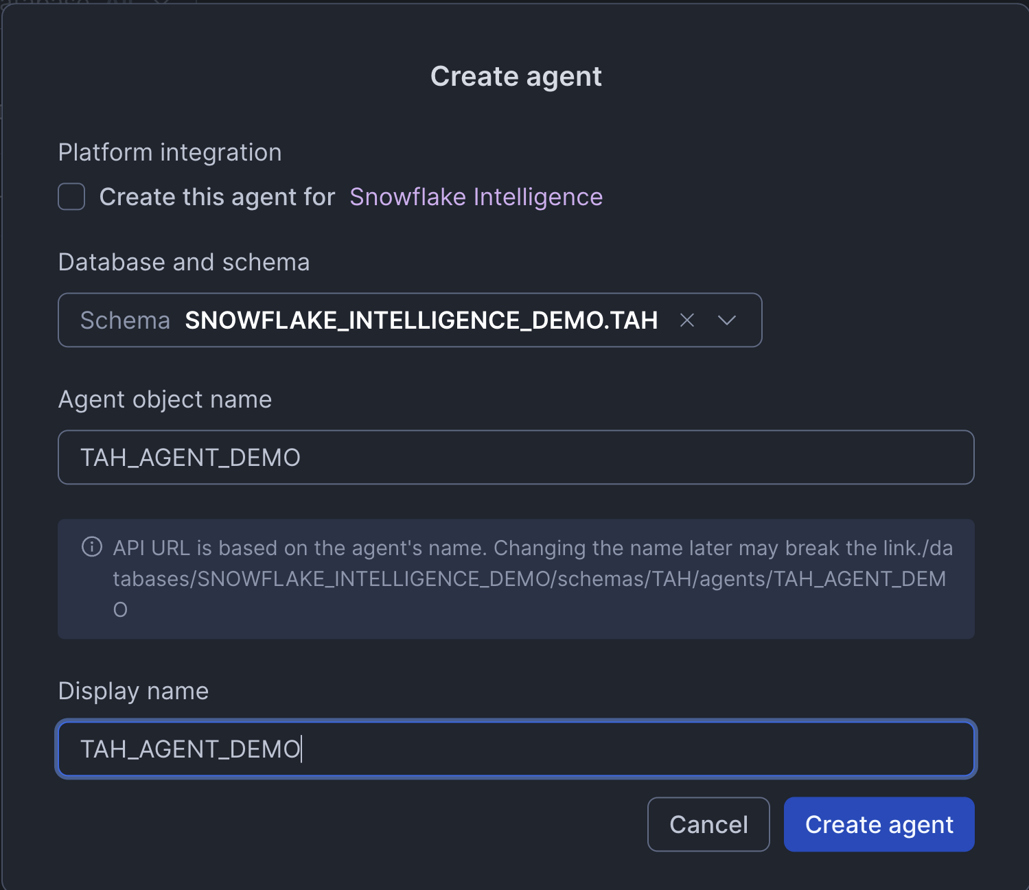 Creating Agent-creation